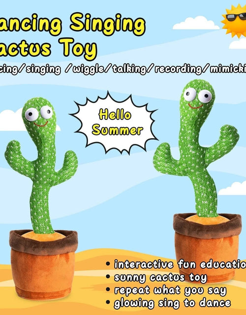 Load image into Gallery viewer, Dancing Cactus Plush Toy Doll Electronic Recording Shake with Song Funny Gift US
