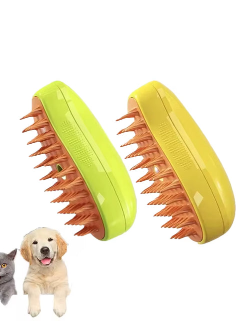 Load image into Gallery viewer, Cat Dog Steamy Brush Steam Brush Electric Sprayer for Massage Pet Grooming Tool Shedding 3 in 1 Electric Sprays Massage Combs
