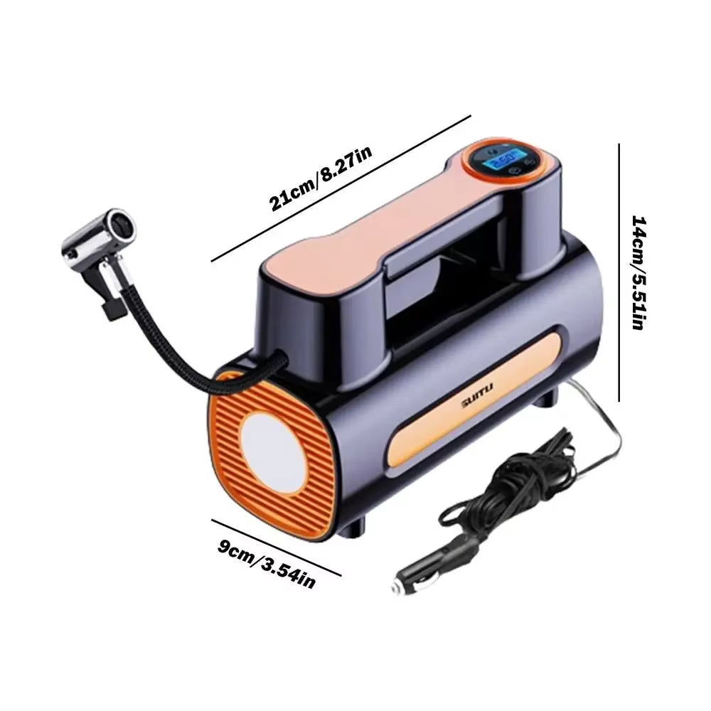 Portable Electric Inflator Car Compressor Air Pump with LED Light Portable Compressor for Car Tire Inflator Car Tire Inflator