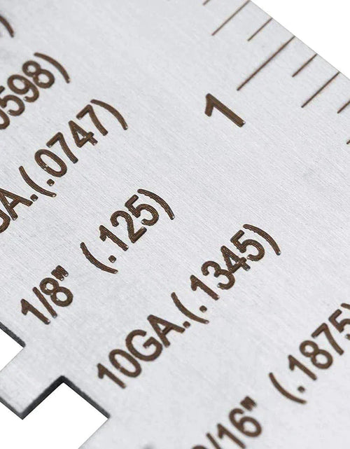 Load image into Gallery viewer, 2PCS Thickness Gage Sheet Metal Gauge Measuring Tool Wire Gauge Stainless Steel
