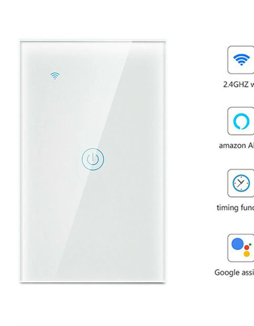 Load image into Gallery viewer, 1/2/3/4 Gang Wifi Smart Wall Touch Light Switch Glass Panel for Alexa/Google APP
