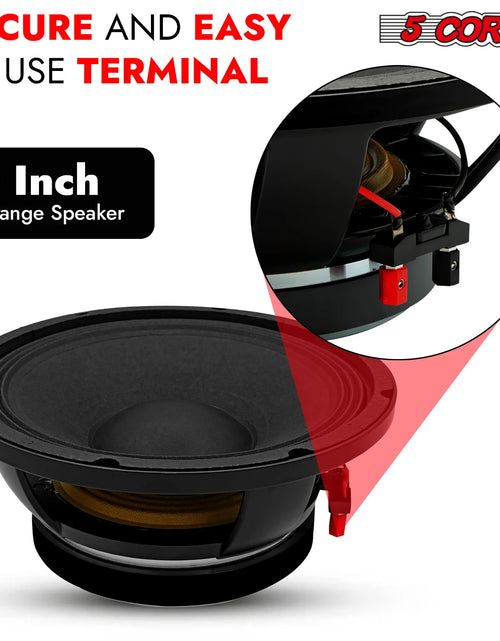 Load image into Gallery viewer, 5 CORE 10 Inch Subwoofer Speaker 600W Max 4 Ohm Full Range Replacement DJ Bass Loudspeaker
