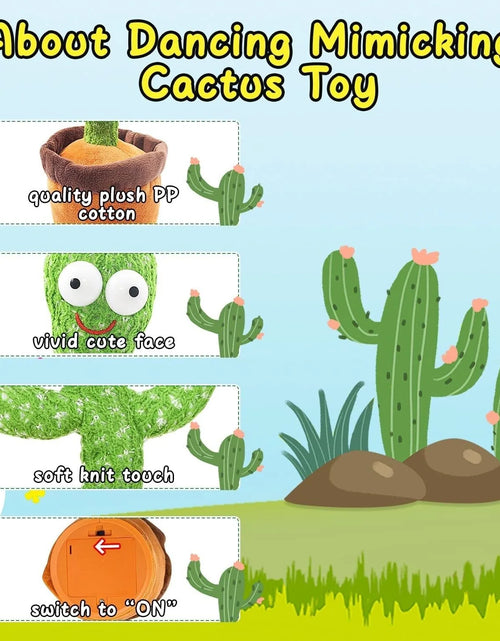 Load image into Gallery viewer, Dancing Cactus Plush Toy Doll Electronic Recording Shake with Song Funny Gift US
