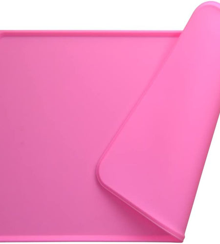 Dog Food Mat, Silicone Dog Cat Bowl Mat, Non Slip Pet Feeding Mat Waterproof Dog Placemat for Small Animals