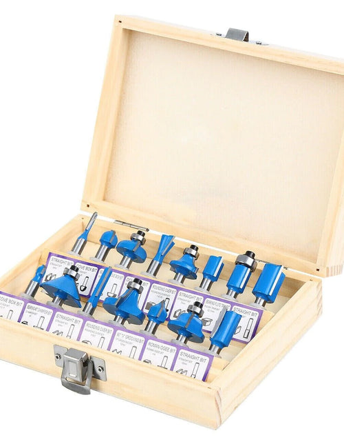 Load image into Gallery viewer, 15Pcs Carbon Milling Cutter Router Bit Set Tungsten Carbide Router 1/4&quot; Shank US
