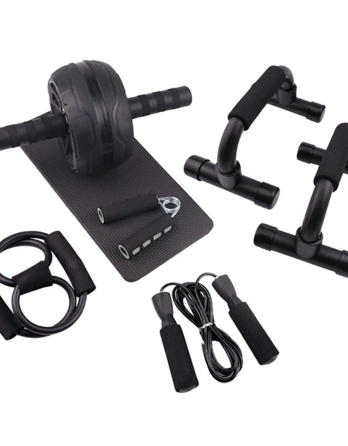 Load image into Gallery viewer, Abs Roller Wheel Indoor Fitness Equipment Set Home Gym Workout Chest Expander Green
