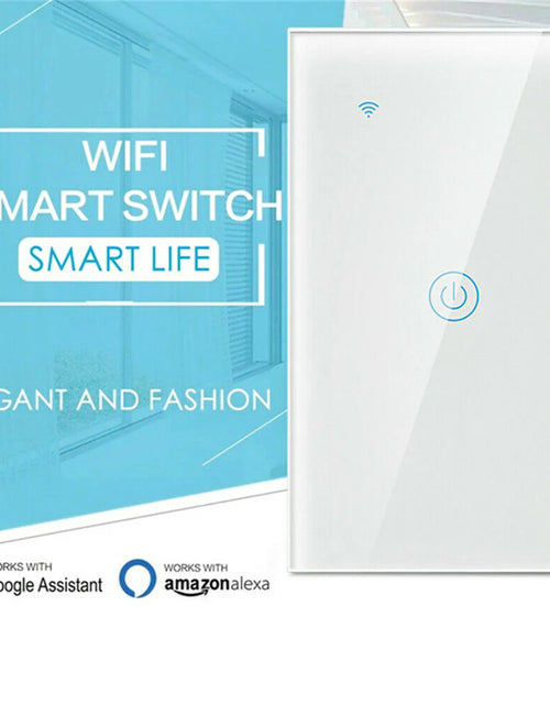 Load image into Gallery viewer, 1/2/3/4 Gang Wifi Smart Wall Touch Light Switch Glass Panel for Alexa/Google APP
