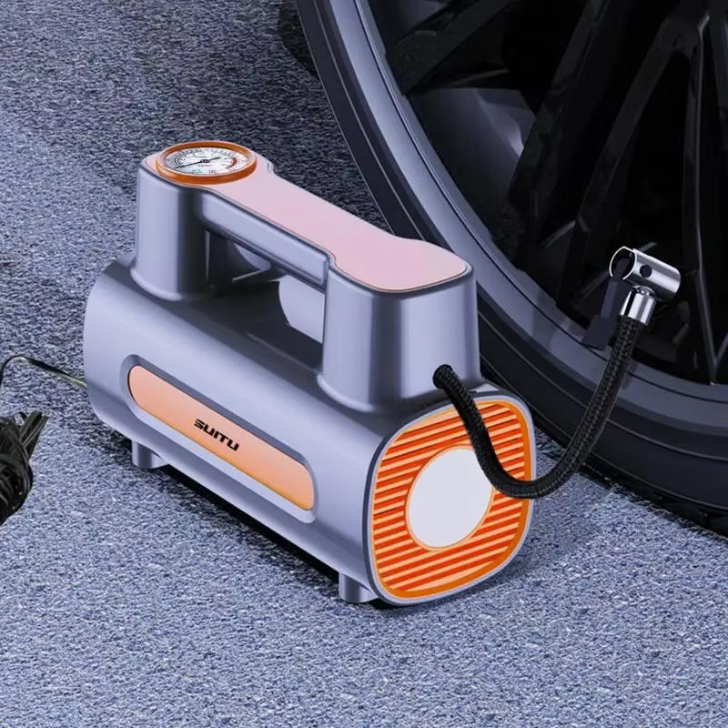 Portable Electric Inflator Car Compressor Air Pump with LED Light Portable Compressor for Car Tire Inflator Car Tire Inflator