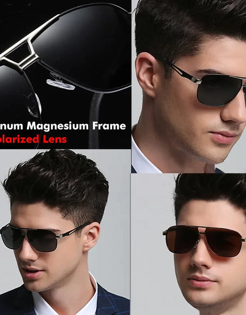 Load image into Gallery viewer, Mens Polarized Pilot Sunglasses Outdoor Driving UV400 Sun Glasses Sport Eyewear

