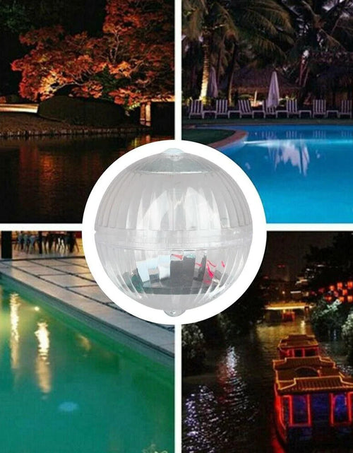Load image into Gallery viewer, Outdoor Solar LED Floating Light Garden Pond Pool Lamp Rotating RGB Color Change
