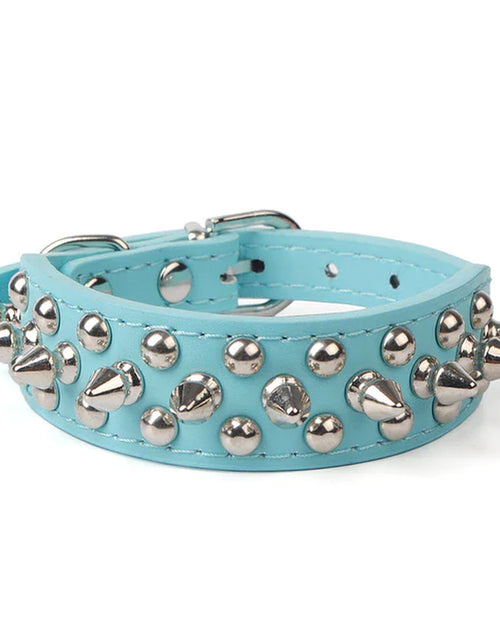 Load image into Gallery viewer, Spiked Studded Leather Dog Collar Rivets Pet Small Large Cat Pit Bull Adjustable
