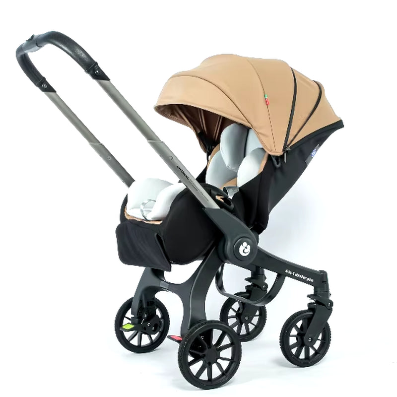 New Baby Stroller 4In1 Multifunctional Newborn Baby Carriage 3In1 Stroller Foldable Basket Type Seat