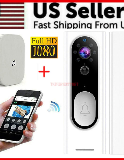 Load image into Gallery viewer, Wifi Ring Doorbell 1080P HD Security Camera Wireless Door Bell Camera with Chime
