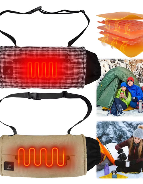 Load image into Gallery viewer, Electric Hand Warmer USB Charging Heated Hand Muff 3-Gear Temperature Control Adjustable Hand Warmer for Winter Camping
