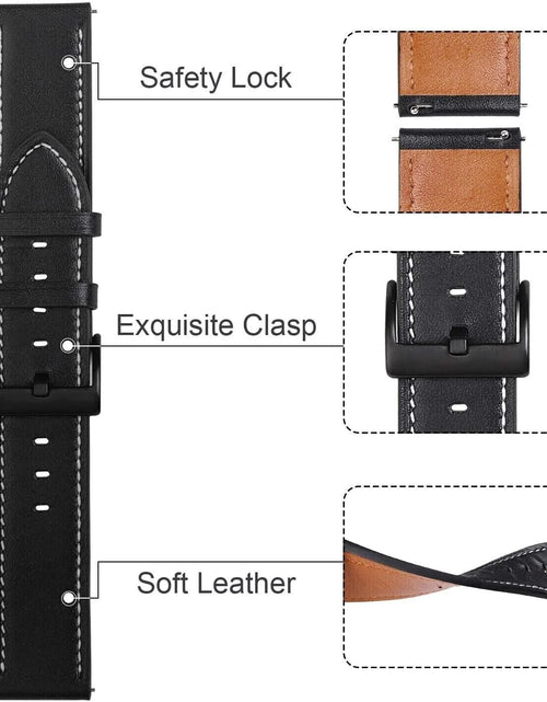 Load image into Gallery viewer, 18Mm 20Mm 22Mm Classic Genuine Leather Watch Band Strap Quick Release Wristband
