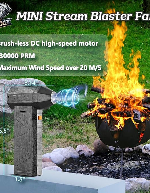 Load image into Gallery viewer, Jet Fan Dry Mini Blower Ultra-Powerful 130,000 RPM with a Rag– Versatile Turbo Jet Blower, and Compact with Extended Battery Life, Adjustable Airflow, 13 Precision Blades, and Fast Type-C Charging
