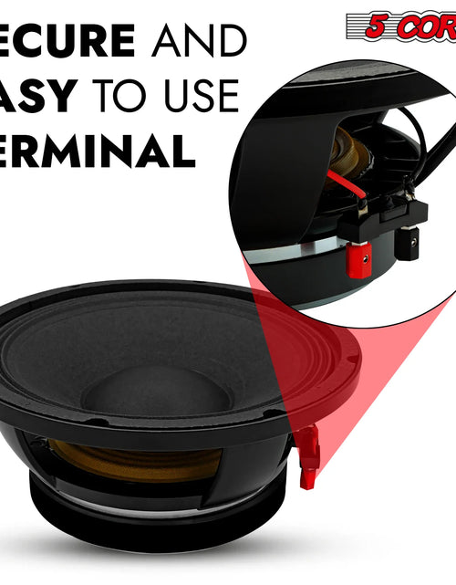 Load image into Gallery viewer, 5 CORE 10 Inch Subwoofer Speaker 600W Max 8 Ohm Full Range Replacement DJ Bass Loudspeaker
