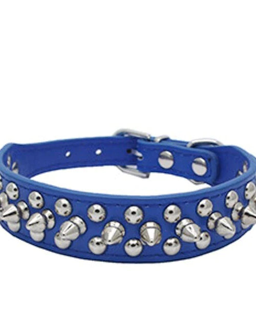 Load image into Gallery viewer, Spiked Studded Leather Dog Collar Rivets Pet Small Large Cat Pit Bull Adjustable
