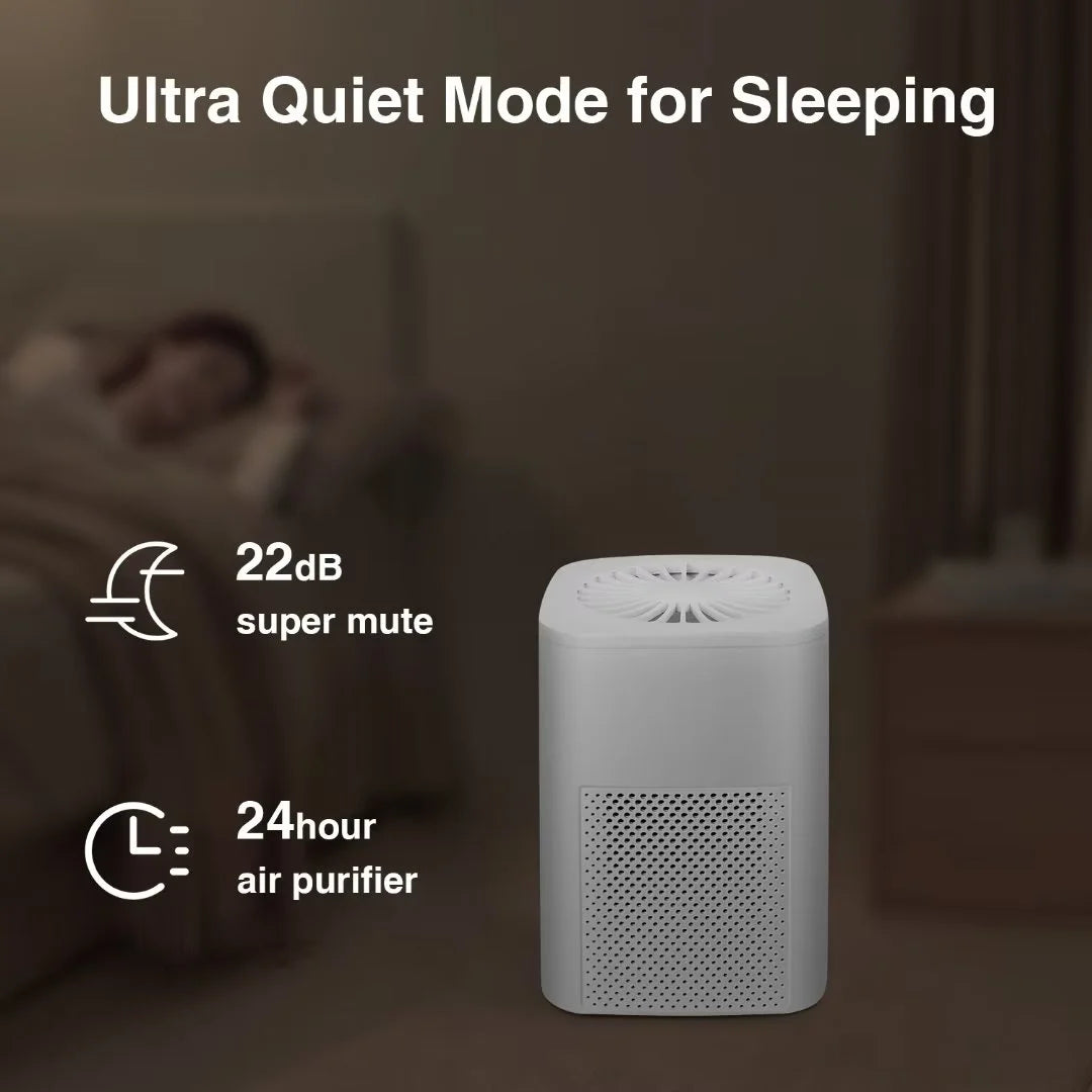 Air Purifiers for Allergies and Asthma, Ailkin Air Cleaner for Home,Bedroom,Allergy,Dust,Pets,Office,Small Room,Mini Portable Desktop Air Purifier for Smoke Odor