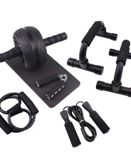 Load image into Gallery viewer, Abs Roller Wheel Indoor Fitness Equipment Set Home Gym Workout Chest Expander Green
