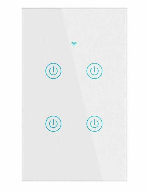 Load image into Gallery viewer, 1/2/3/4 Gang Wifi Smart Wall Touch Light Switch Glass Panel for Alexa/Google APP
