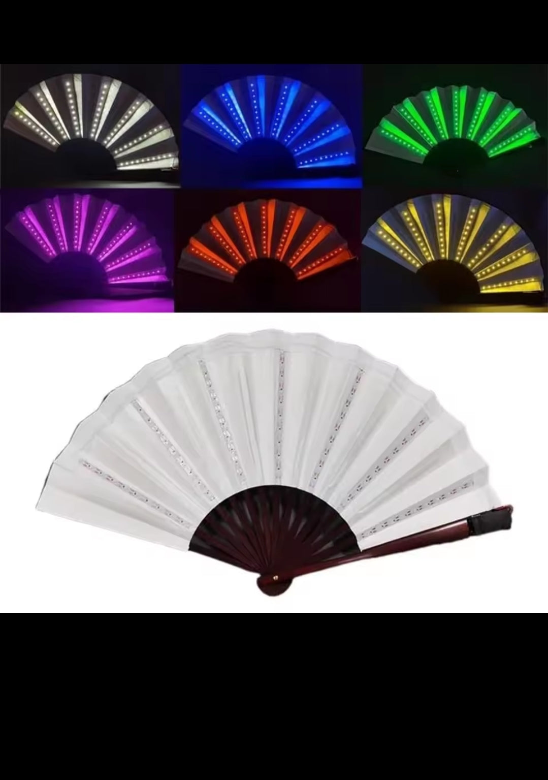 LED FOLDING HAND FAN